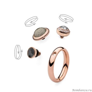 Кольцо Qudo, - База Basic Small Gold 16.5 мм 627053 RG Кольцо Qudo, - База Basic Small Gold 16.5 мм 627053 RG