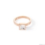 Кольцо Coeur de Lion, Brilliant Square Rose Gold, 0500/40-1822 60