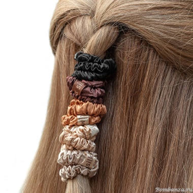 Набор резинок для волос 5 штук 100% шелк, SS1005.2 BR