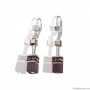 Серьги Coeur de Lion GeoCUBE amethyst, 4016/20-0824. Германия