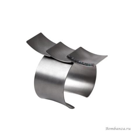 Браслет Katerina Vassou, Amazon, кафф, с кристаллами, KV23.2-307073 серебристый