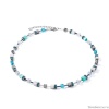 Колье Coeur de Lion, Aqua-White 5011/10-2014