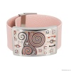 Браслет Fiore Luna, на кожаном розовом ремешке, CB01319-15 R/S Браслет Fiore Luna, на кожаном розовом ремешке, CB01319-15 R/S