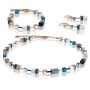 Колье Coeur de Lion GeoCUBE® White & Petrol, 4013/10-0624. Германия
