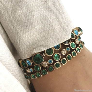 Браслет Dyrberg Kern, TERESIA SG EMERALD GREEN MIX, 450167 Браслет Dyrberg Kern, TERESIA SG EMERALD GREEN MIX, 450167