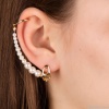 Серьги Moon Paris, Ringo Queen, с каффом и жемчугом, MRQ-21.06-004 белый Серьги Moon Paris, Ringo Queen, с каффом и жемчугом, MRQ-21.06-004 белый