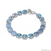 Браслет Crezus, с кристаллами, CZ24-S40 голубой