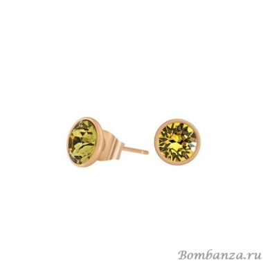 Пусеты Fiore Luna, Light Topaz