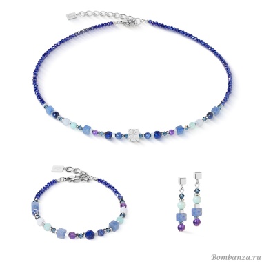 Колье Coeur de Lion, Blue, 4347/10-0700 Колье Coeur de Lion, Blue, 4347/10-0700