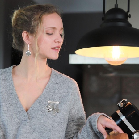 Брошь Taratata, Trois Etoiles, серебристое с гравировкой, TT-H19-11203-10A Брошь Taratata, Trois Etoiles, серебристое с гравировкой, TT-H19-11203-10A