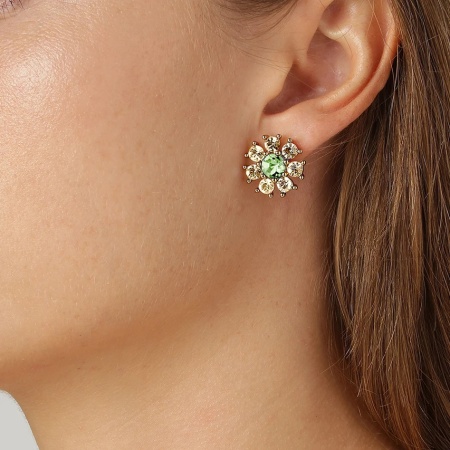 Серьги Dyrberg Kern, AUDE SG L.GREEN/GOLDEN, 440041