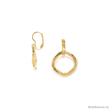 Серьги ORI TAO, Braids, в форме кольца, OT23.2-12-30821 золотистый