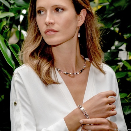 Серьги Coeur de Lion, Light Rose 4013/20-1920. Германия