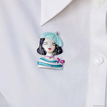 Брошь Shadore, Девочка в берете