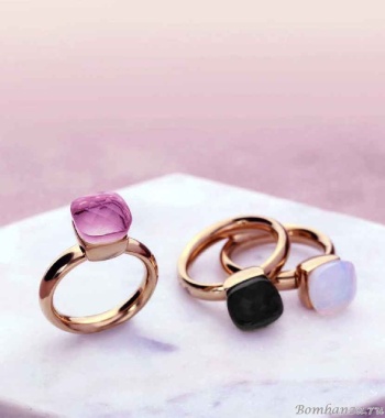 Кольцо Qudo, Firenze smoky quartz 16.5 мм, 610121 BW/S