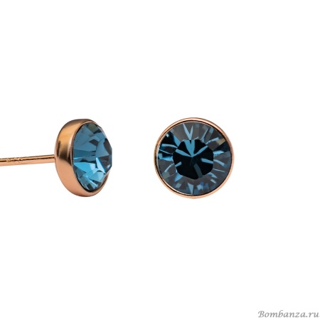 Пусеты Fiore Luna, Denim Blue