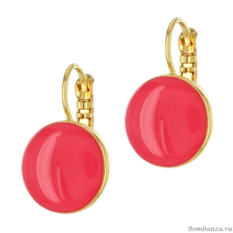 Серьги TARATATA, Electron, с цветной смолой, TT-W23-03718-205 розовый Серьги TARATATA, Electron, с цветной смолой, TT-W23-03718-205 розовый