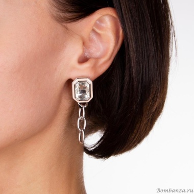 Серьги Moon Paris, Ringo, асимметричные, с кристаллом и жемчугом, MR-22.03-052 хрустальный Серьги Moon Paris, Ringo, асимметричные, с кристаллом и жемчугом, MR-22.03-052 хрустальный