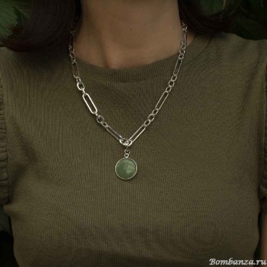 Колье Fiore Luna, GREEN AVENTURINE, LN5150 G/S