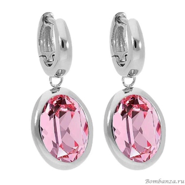 Серьги Qudo, Creole TIVOLA small S light rose, 310506 R/S Серьги Qudo, Creole TIVOLA small S light rose, 310506 R/S