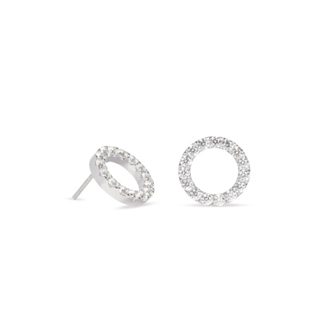 Серьги Coeur de Lion, Crystal-Silver, 2057/21-1817