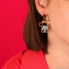 Серьги TARATATA, Cannelle, с цветной смолой и стеклянными бусинами, TT-E24-01907-20M золотистый Серьги TARATATA, Cannelle, с цветной смолой и стеклянными бусинами, TT-E24-01907-20M золотистый
