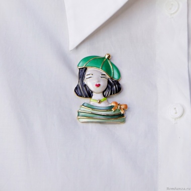Брошь Shadore, Девочка в берете