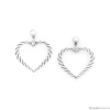 Серьги ORI TAO, Merida, с сердцем, OT24.2-12-32042 серебристый