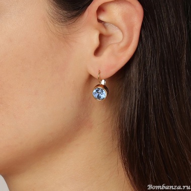 Серьги Dyrberg Kern, LOUISE SG LIGHT SAPPHIRE, 440162 Серьги Dyrberg Kern, LOUISE SG LIGHT SAPPHIRE, 440162