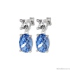 Серьги Dyrberg Kern, ANTONIA SS LIGHT BLUE/CRYSTAL, 420096 BL/BW/S