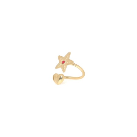 Кольцо Franck Herval, Angelica, незамкнутое, с кристаллом Swarovski, FH25.2-19-63690 золотистый