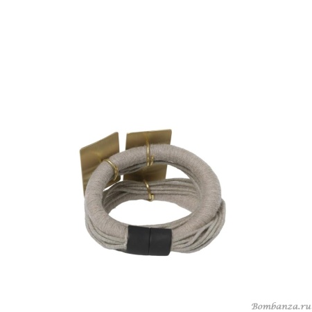 Браслет Katerina Vassou, Clivia, с металлическими пластинами, KV24.1-308947GGREEN бирюзовый Браслет Katerina Vassou, Clivia, с металлическими пластинами, KV24.1-308947GGREEN бирюзовый