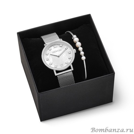 Комплект Coeur de Lion Asymmetry White-Silver 7610/53-1725. Германия