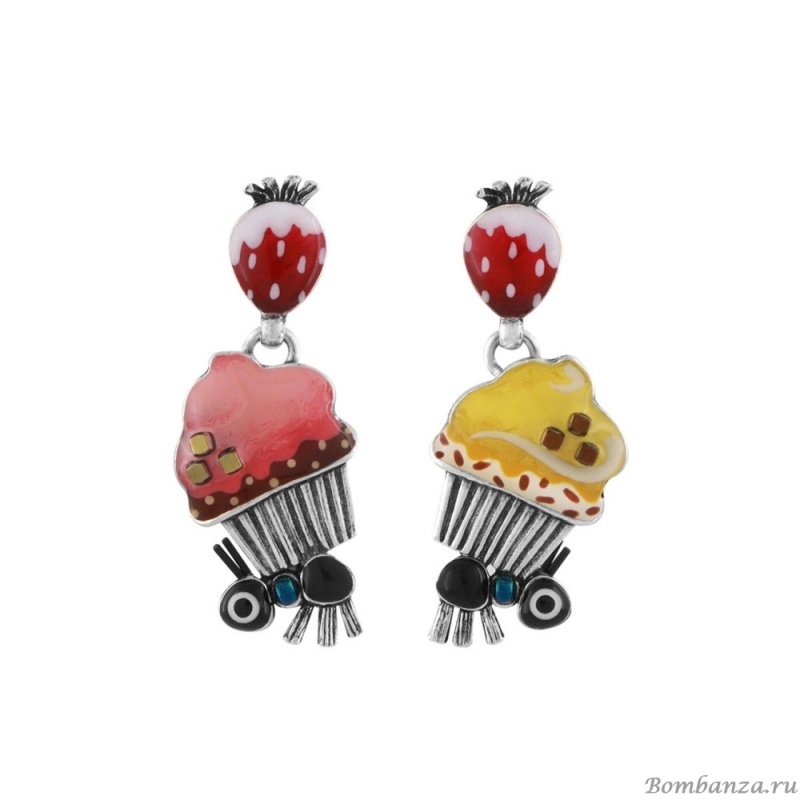 Серьги TARATATA, Chapardeuse, асимметричные,со смолой,бусинами и нитью, TT-H24-07992-10M серебристый Серьги TARATATA, Chapardeuse, асимметричные,со смолой,бусинами и нитью, TT-H24-07992-10M серебристый