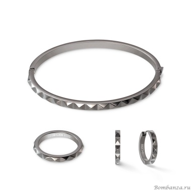 Серьги Coeur de Lion, Anthracite, 0135/21-1223 Серьги Coeur de Lion, Anthracite, 0135/21-1223