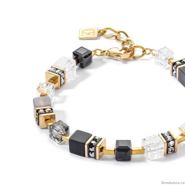 Браслет Coeur de Lion, Black-Gold, 3039/30-1316. Германия