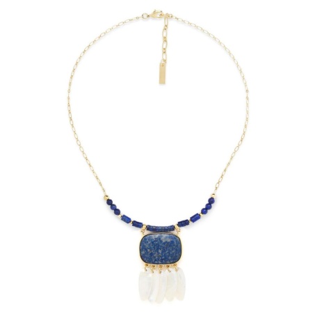 Колье Nature Bijoux, Cobalt, с лазуритом и перламутром, NB24.2-15-43342 синий