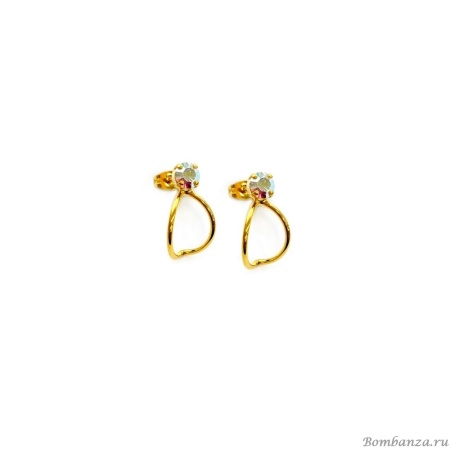 Серьги Catherine Bijoux, Starlight, с кристаллом, CB25.1-5403FG хрустальный