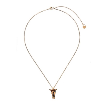 Колье Polina Firenze, жираф с эмалью, PF25.2-PE4295 золотистый