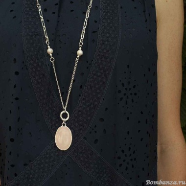 Колье Fiore Luna, ROSE QUARTZ