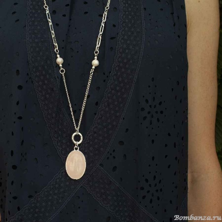 Колье Fiore Luna, ROSE QUARTZ