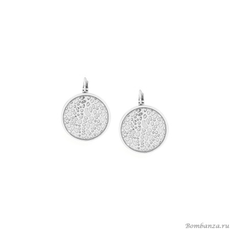 Серьги ORI TAO, Coralia, перфорированный дизайн, OT25.2-12-32277 серебристый