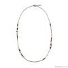 Колье Alcozer&J, с яшмой, агатом и жемчугом, AL-C48LB25-R коричневый