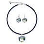 Серьги Coeur de Lion, Blue-Green 4889/20-0705. Германия