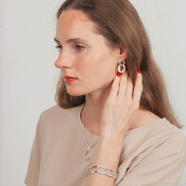 Серьги Fiore Luna,, ABE27977-03 S Серьги Fiore Luna,, ABE27977-03 S