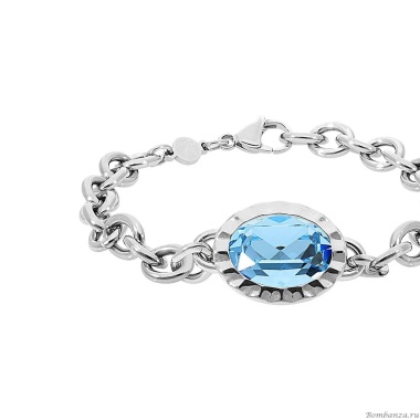 Браслет Qudo, TIVOLA UNICA big (S/P) Aquamarine, 189527 Браслет Qudo, TIVOLA UNICA big (S/P) Aquamarine, 189527