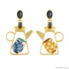Серьги TARATATA, Cannelle, с цветной смолой и стеклянными бусинами, TT-E24-01907-20M золотистый Серьги TARATATA, Cannelle, с цветной смолой и стеклянными бусинами, TT-E24-01907-20M золотистый