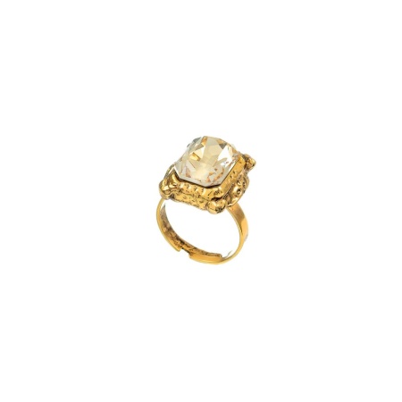 Кольцо Celeste G, разъемное, с кристаллом Swarovski, CS25.1-1575 янтарный