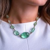 Колье Lanzerotti, Ispirazione, флюорит, пренит, гематит, LZ-24.10-463 зеленый