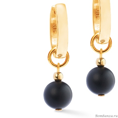 Серьги Coeur de Lion, Black-Gold, 4089/21-1316 Серьги Coeur de Lion, Black-Gold, 4089/21-1316